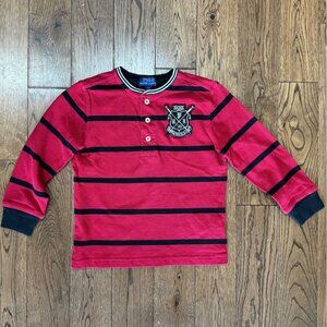 Polo Ralph Lauren Rowing Club Long Sleeve Polo Shirt Preppy Size 4T.